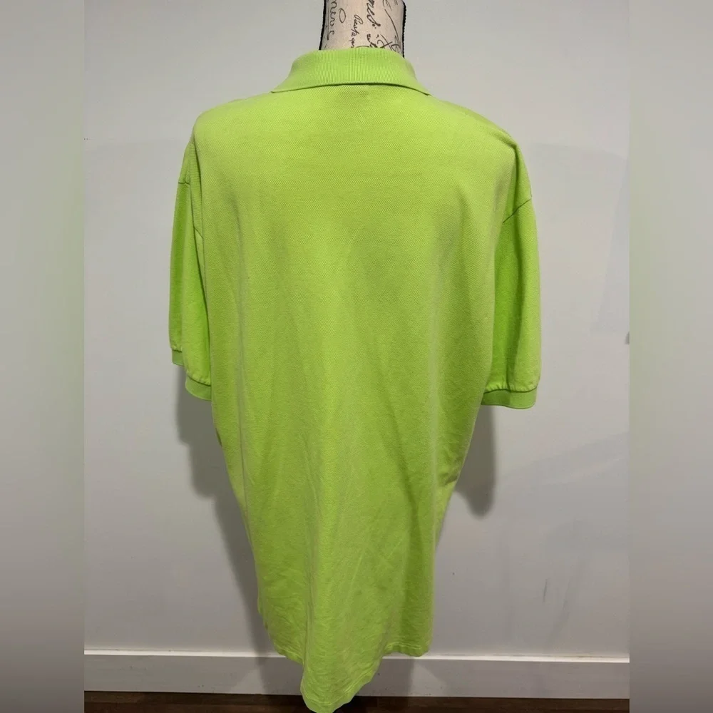 Ralph Lauren The Iconic Mesh Polo Short Sleeve Shirt Men’s Size XL Lime Green